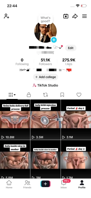Instanly Delivery/ Monetized 51K Real Followers+270K Real Likes Account/ Creator Rewards Program Activated/ Full Access