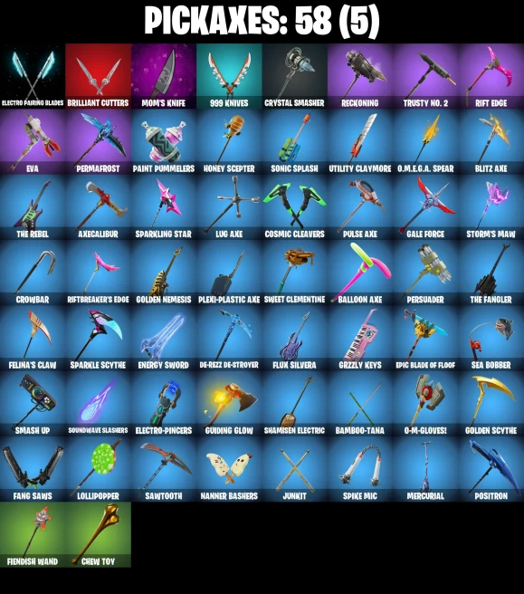 PC | 56 SKINS | IKONIK | THE REAPER | GLOW | BLUE SQUIRE | ROYALE KNIGHT | ELITE AGENT | ROGUE AGENT | RAGNAROK (NO SHOULDER PAD) | ULTIMA KN...
