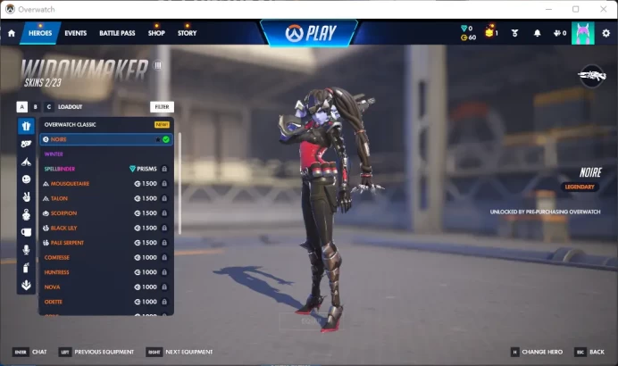 NOIRE / Full Mail Access / see the picture / Please Read Description / klntr