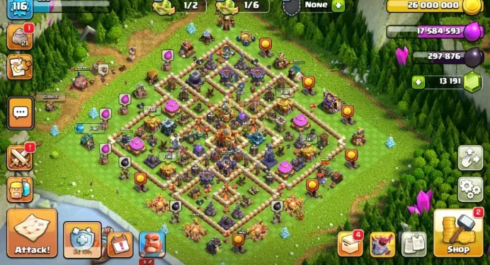 Clash of Clans SC ID-//Android&IOS-16TH/LVL108max YMX23G72/260328