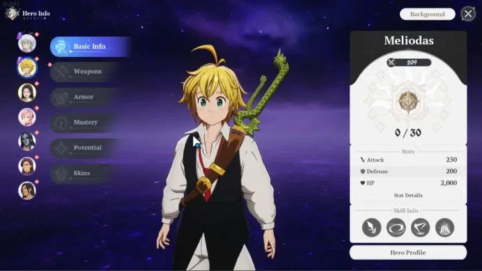 [EU] Lv2 Fresh Starter | 2 SSR |Meliodas, Guila, and 5 SR | 100 Star Frag|Act 1 Story|Log Netmarble|Take Mail|Check SS (SDO836)