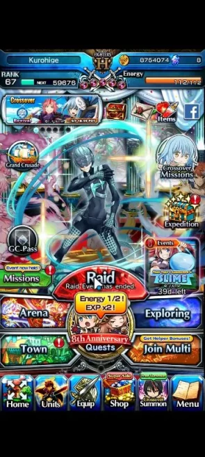 Global|Rank 67|11 Ascend| InumutaTW,EmiyaTW,S MiyuTW,KanameTW,Chloe,Saber,Etc|Lpot 261+47 RGB|Check SS|(GS2291)