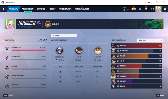 1499 Overwatch Coins / 2 Gold Weapons / Full Mail Access / see the picture / Please Read Description / Nelda