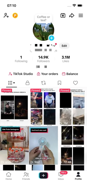 BUY 1 GET 1 FREE!/ 14K Real Followers+3.1M Real Likes/ Tiktok Shop For Creator/ Live Stream/ Full Access