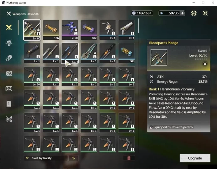 SEA |UL 46| Starter Ready Gacha | Verina + Astrite 59,7K + 124 LT + 10 RT | DB Lv30 |Female MC|Log Kuro|Check SS (WW3008)