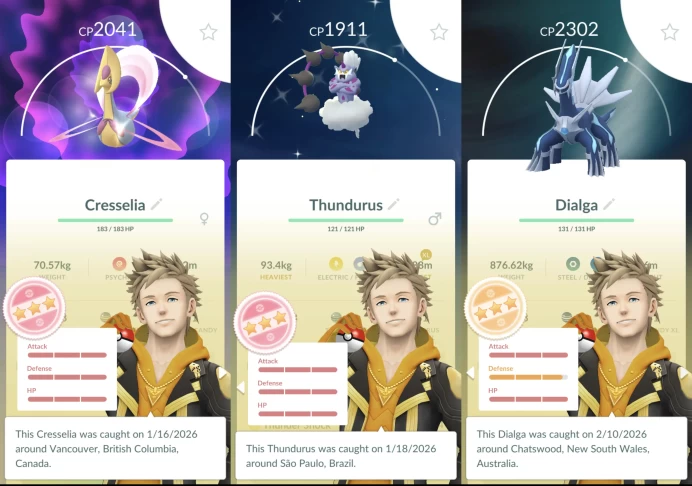 Level 70 Account || 6M Dust, 4* Cresselia, 152 Shinies, 1 Shundo Legend, 2 100IVs Legends, 5 Shiny Legends, 19 100IVs Pkm, 441 Total Pkm. o096