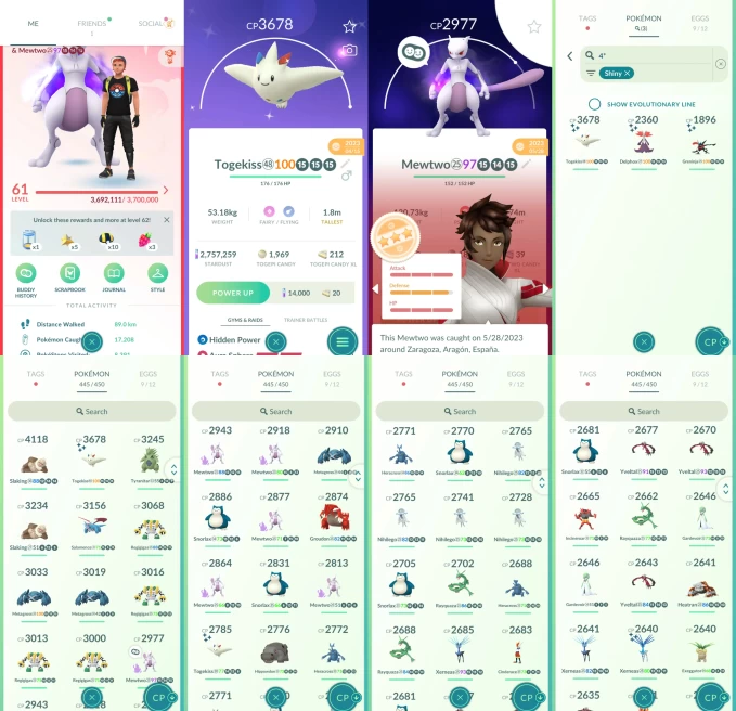 AC1367 -lv 61 Valor | x11 3000CP | x184 2000CP | x72 Legendary | x3 SHUNDO | x58 shiny | x28 100IV | 97IV shadow Mewtwo | Shiny Xerneas Cresseli