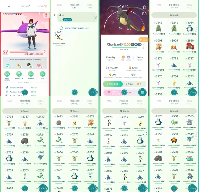 AC1374 -lv 63 Valor | x5 3000CP | x159 2000CP | x12 Legendary | x1 SHUNDO | x134 shiny | x23 100IV | Shundo Charizard | Shiny Kyogre Cinderace