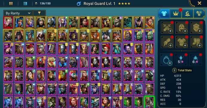 Starter with Mythical - Galathir : 88k energy / 60 mln coins / Bivald, Holsring, Arix, Ninja + 20 Login Legendaries / Geomancer