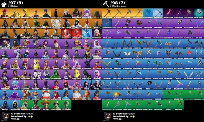 [Rent Cheap Accounts for 14 Days] 97 skins | OG STW | Jules | Arcane Vi | Peely | Catalyst | Gold Brutus | Gold Midas	NN08