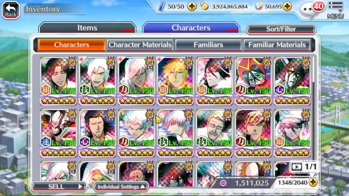 GBL 50K Orb|TYBW25 Jushiro,Ichigo 10th Aniv,SoulRapr(Shunsui,Jushiro)Byakuya Renewd,Duo Crescent,Etc|8,1K AccTic|KlabID(BBS2484)