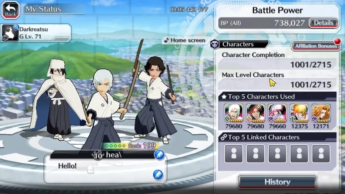 GBL 53K Orb|TYBW25(Renji,Jushiro),Ichigo 10Th Aniv,SoulRaper(Shunsui,Jushiro),Bykuya,Aizen Renewd,Etc|6,2K AccTic|KlabID(BBS2486