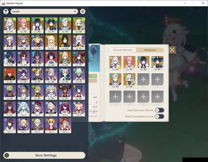 ASIA|AR 55|6 Limited +3(*5Weapon)|Neuvillate,Yelan,Nahida,SKirk,YaeMiko,Wanderer|1Skin|Mc Female|TakeMail|Check(GI5571)