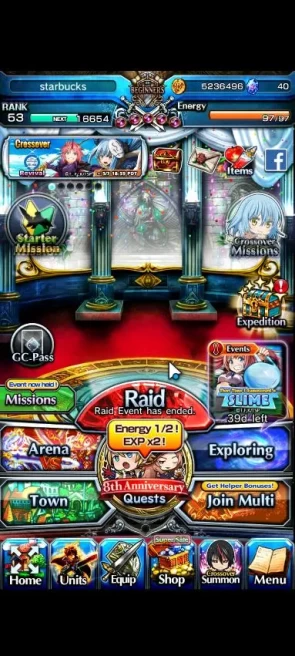 Global|Rank 53|4 Ascend|Sayaka MikiTW, KanameTW, Rimuru, Kirisame |Lpot 135|Check SS|(GS2295)