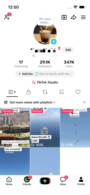 France Monetized Account/ 29K Real Followers+340K Real Likes/ Creator Rewards Program Activated/ Live Stream/ Full Access