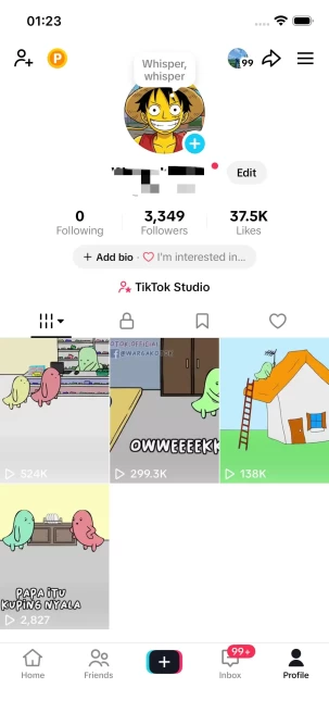 BUY 1 GET 1 FREE!/ 3K Real Followers+37K Real Likes/ ANIME Content/ Live Stream/ Full Access
