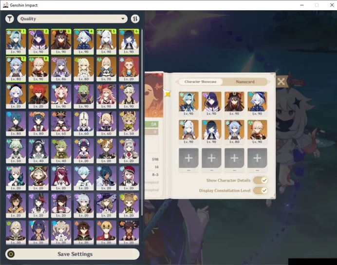 ASIA|AR 58|Free HSR ZZZ|8Limited+6(*5Weapon)|[FurinaC1+Sign]Raiden,Yelan,Eula,Kazuha|Primo1,9k|McFemale|TakeMail|CheckSS(GI5576)