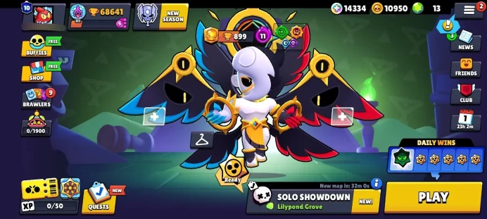 B33▰68K Trophy▰6 Star Power▰83 Hypercharged▰84 Max Brawler Max▰348 Skins▰14K Blings▰10K Coins▰NC Free▰Max Account