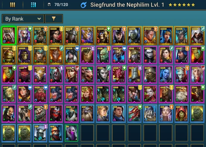 Starter.Mythical Siegfrund the Nephilim. Ninja//. 17 legendary. 5300 gems
