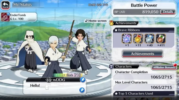 GLOBAL 53K Orb|Rukia 10Th, Kenpachi+Ichigo 9Th,SoulRaper (Shunsui,Jushiro), Jushiro TYBW25,Byakuya Renewed, Etc|KlabID|(BBS2492)