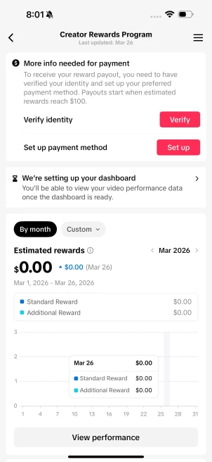 [FRANCE] Fully Monetized Creator Rewards Program Account – 12K Real Followers & 40K Likes | Instant Earnings, Full Access & Good Standing