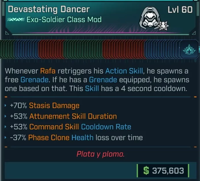 [PEARLESCENT] L60 EXO-SOLDIER (RAFA) ALL IN ONE CLASS MOD - MAX ALL RAFA SKILLS - OVER 30 MODDED PERKS AND STATS