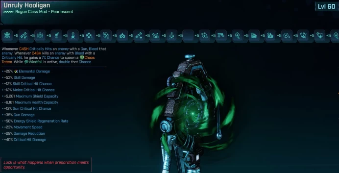 [PEARLESCENT] L60 ROGUE (C4SH) ALL IN ONE CLASS MOD - MAX ALL C4SH SKILLS - OVER 30 MODDED PERKS AND STATS