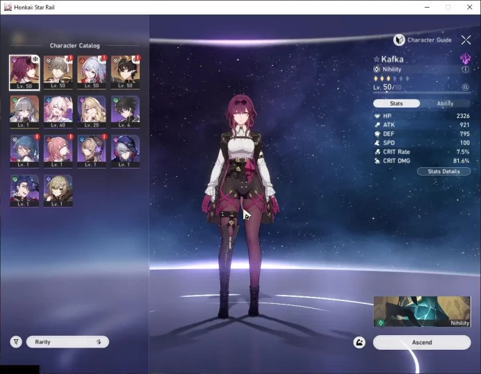 Asia|TL 31|4K SJ+83 Special Pass|3 Limited|Kafka,Topaz,Dante|Xianzhou Luofu|Male MC|Take Mail|Check SS(HSR6186)