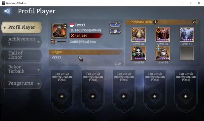 Global 60x|Lv25| 316K Power | 2 Lord [Valderon,Venoma]+5 Legendary [Hex,Satram,Glacius]| Check SS (WOR1151)