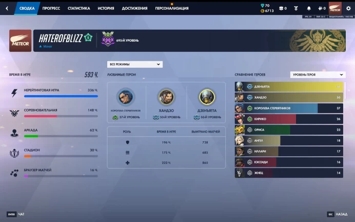 OW16 // OW1 MYTHICS SKINS MAIN ACCOUNT