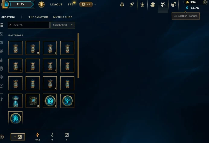  NA Iron IV 21.6% WR 17 GAMES  | Hand - ( leveled + De-ranked  ) | Unverified  | 23750 BE  | 350 RP  | Untouched-Loot  | Check Description 