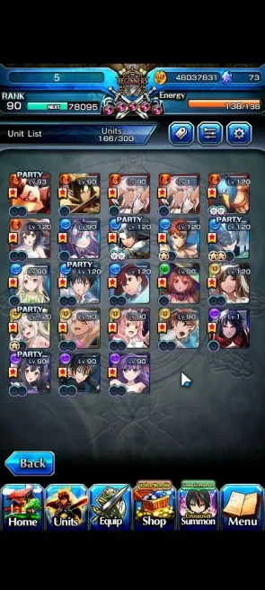 Global|Rank 90|30 RGB|23 Ascend|[Inumuta,Roy,Emiya,S Miyu,Momo,Mikoto,Kirisame,S Chloe,Illya]+TW,Etc|Lpot 524|Check SS|(GS2302)