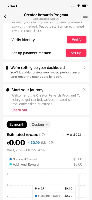Instanly Delivery/ Monetized 32K Real Followers+320K Real Likes Account/ Creator Rewards Program Activated/ Full Access