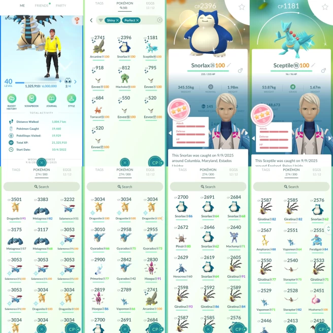 AC1052 Mystic |x16 3000CP |x107 2000CP |x10 SHUNDO Snorlax Sceptile |x26 Giratina (x2 Shiny) x2 Xerneas x4 Hoopa |Shiny SHADOW x6 Dragonite