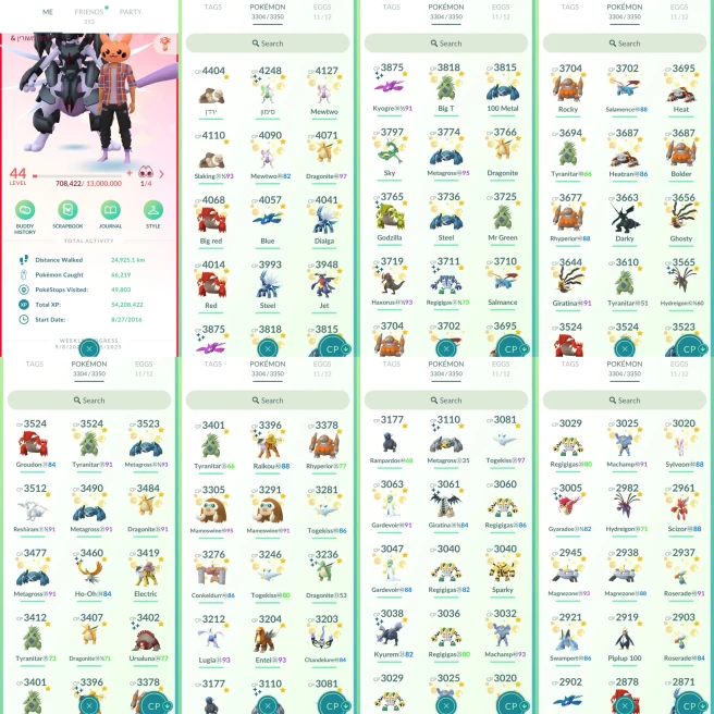 ACw1065 - Valor | x76 3000CP | x516 Legendary | x19 Mewtwo (x7 Armored) Riolu Shiny x16 Lugia (x2 Shiny) x28 Ho-Oh (x3 Shiny) x19 Rayquaza (x3 S