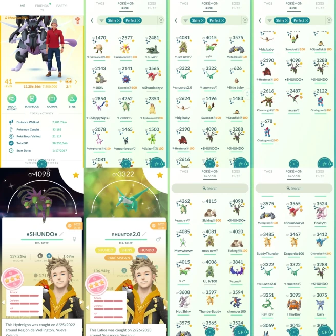 ACw1089 - Instinct | x28 3000CP| x228 2000CP| x28 SHUNDO x2 Latios Dragonite Tyranitar Salamence Gyarados |x26 Mewtwo (x1 Armored x4 SHADOW)