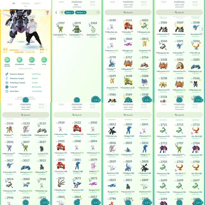 ACw1091 - Instinct|x514 Legendary|x427 2000CP|x313 Shiny|x22 Mewtwo (x6 Armored) x10 Zapdos (x1 Galar) x14 Moltres (x1 Galar) Melmetal Lucario S