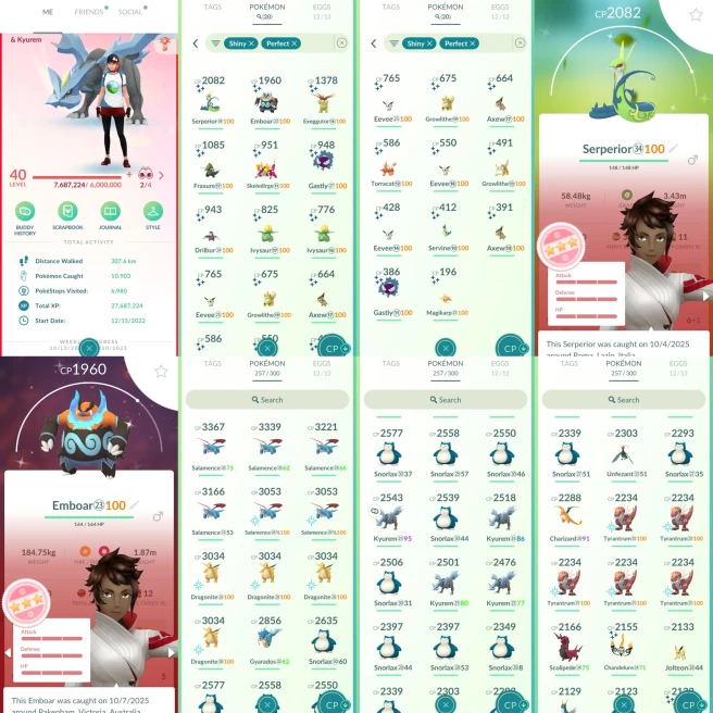 AC1115 Valor |x10 3000CP |x44 2000CP | x20 SHUNDO Serperior Emboar Skeledirge x3 Eevee | x4 Kyurem x4 Cobalion | Shiny x3 Chandelure x3 Hydreigo