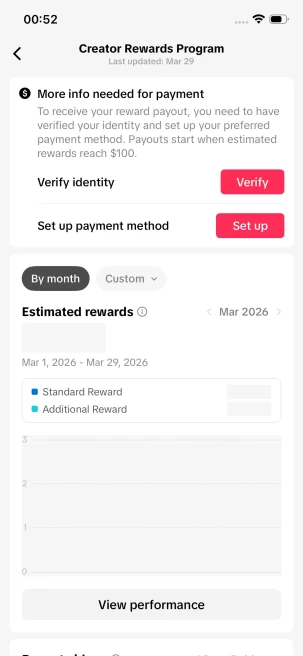 France Monetized Account/ 13K Real Followers+250K Real Likes/ Creator Rewards Program Activated/ Live Stream/ Full Access