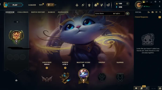 EUW - SAFE SEASON16 IRON 4 0LP | 30000 BE | PLACEMENTS DONE | 0W 18L | INSTANT DELIVERY | LOW MMR | UNVERIFIED EMAIL | IRON IV | #3029