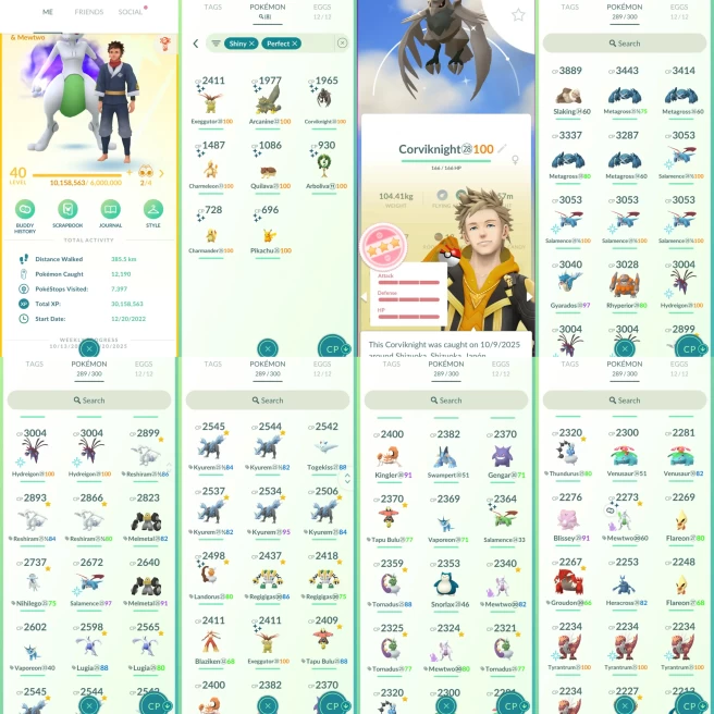AC1126 Instinct |x14 3000CP |x98 2000CP | x8 SHUNDO Corviknight | Articuno SHADOW x3 Mewtwo SHADOW (x1 Shiny) x6 Lugia x3 Ho-Oh Groudon Rayquaza