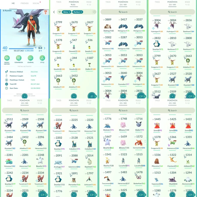 AC1127 Mystic |x14 3000CP |x45 2000CP | x11 SHUNDO x4 Exeggutor Dewott| x2 Cobalion x3 Reshiram x6 Kyurem (x1 Shiny) |100IV x5 Salamence x3 Hydr