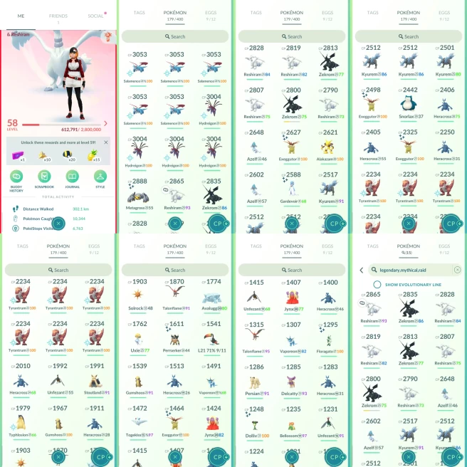 AC1133 Valor |x9 3000CP |x43 2000CP|x16 SHUNDO x4 Exeggutor |Uxie x2 Azelf x5 Reshiram x3 Zekrom x4 Kyurem |100IV x5 Salamence x4 Hydreigon Tyra