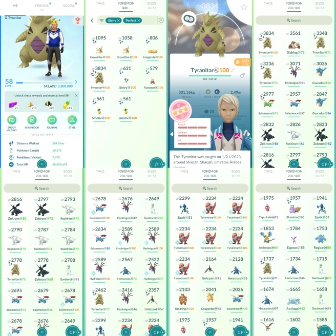 AC1141 Mystic |x6 3000CP |x48 2000CP | x8 SHUNDO Tyranitar | Regice Uxie x5 Reshiram x5 Zekrom Tapu Lele|Shiny x5 Tyranitar x2 Gardevoir x3 Sala