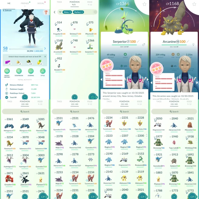 AC1150 Mystic |x9 3000CP |x39 2000CP |x7 SHUNDO Serperior Arcanine | Rayquaza Zekrom Shiny Groudon x5 Regice (x1 Shiny) x5 Registeel x5 Tapu Kok