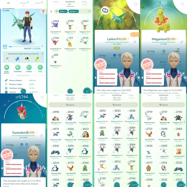 AC1168 - Mystic | x21 3000CP| x105 2000CP| x7 SHUNDO Latios Gyarados | x3 Zapdos (x2 SHADOW Galar) Entei (x1 Shiny) Suicune x3 Lugia Latios SHUN