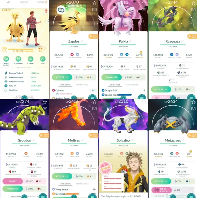 2065 Level 70 Legacy 46. Shiny Mega Rayquaza Shiny Mega Latios Shiny Mega Metagross