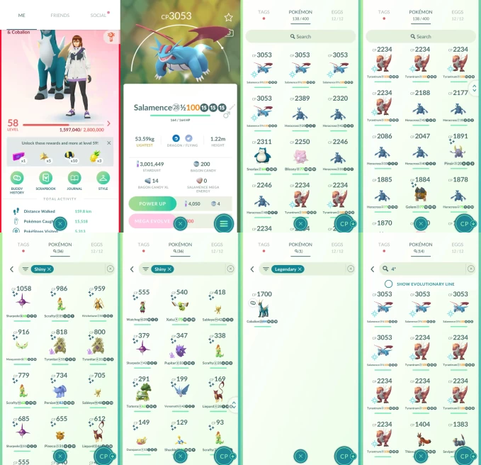 ACm1185 -lv: 58 Valor | x4 3000CP | x20 2000CP | x1 Legendary | x36 shiny | x14 100IV | Cobalion | Shiny Torterra shadow Tyranitar | 100IV Salam