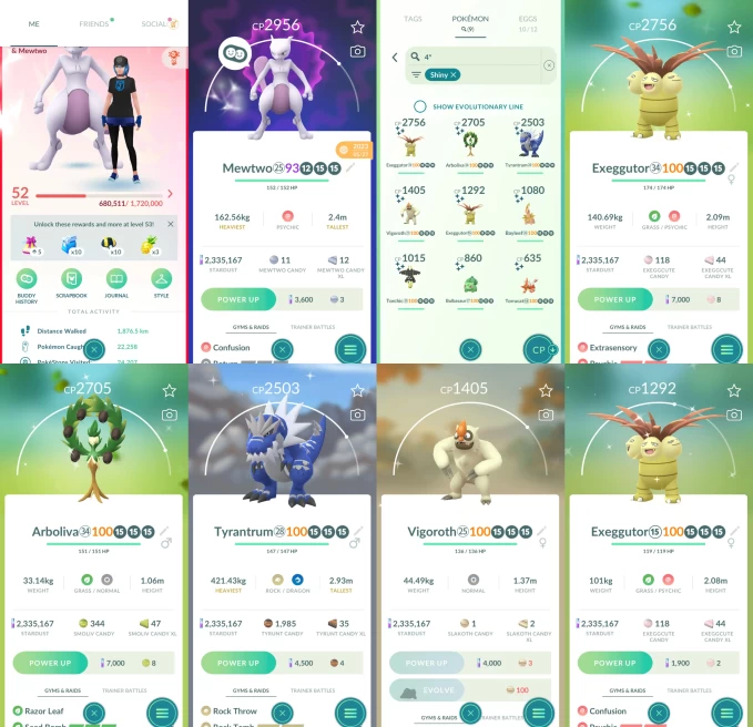 AC1227 -lv 52 Valor | x17 3000CP | x87 2000CP | x50 Legendary | x9 SHUNDO | x89 shiny | x35 100IV | Mewtwo | 3000CP+ Togekiss Regigigas Salamenc