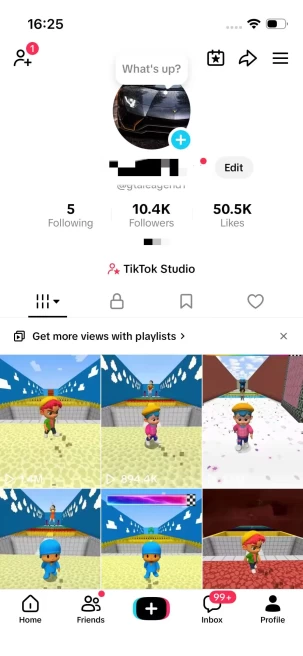 France Monetized Account/ 10K Real Followers+50K Real Likes/ Creator Rewards Program Activated/ Live Stream/ Full Access